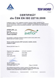 Certificate 22716 2015 CZ