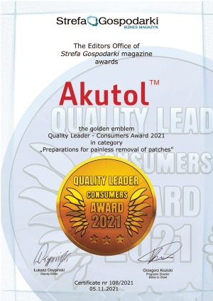 AKUTOL - certyfikat ENG